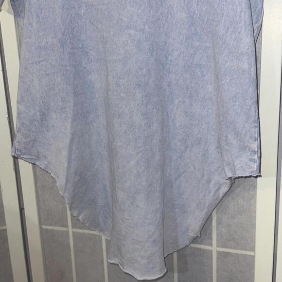 Frank Eileen Tee Lab Crew Essential Minimalist Short Sleeve Shirt Blue Cotton XS - Picture 13 of 13